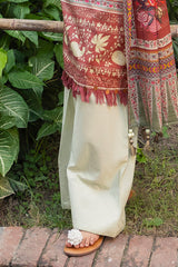 3 Piece Printed Zari Stripe Self Jacquard Suit with Dupatta SP-52088