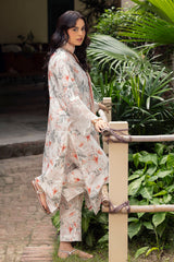 3 Piece Printed Zari Stripe Self Jacquard Suit with Dupatta SP-52095