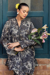 2 Piece Printed Zari Stripe Self Jacquard Suit SPT-52002