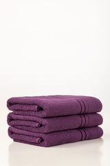 Purple Dyed Bath Towel 25