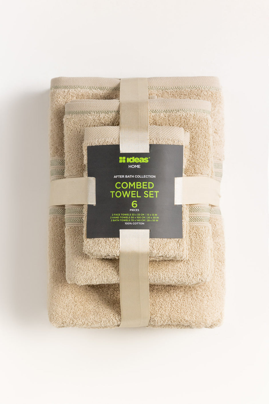 Pyote 6Pcs Combed  Towel Set