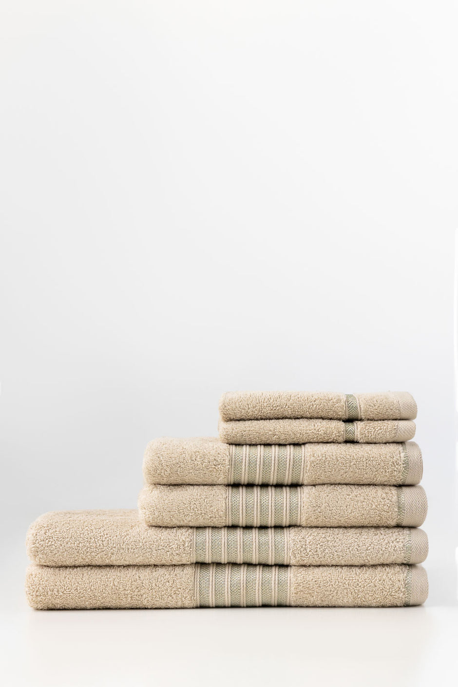 Pyote 6Pcs Combed  Towel Set