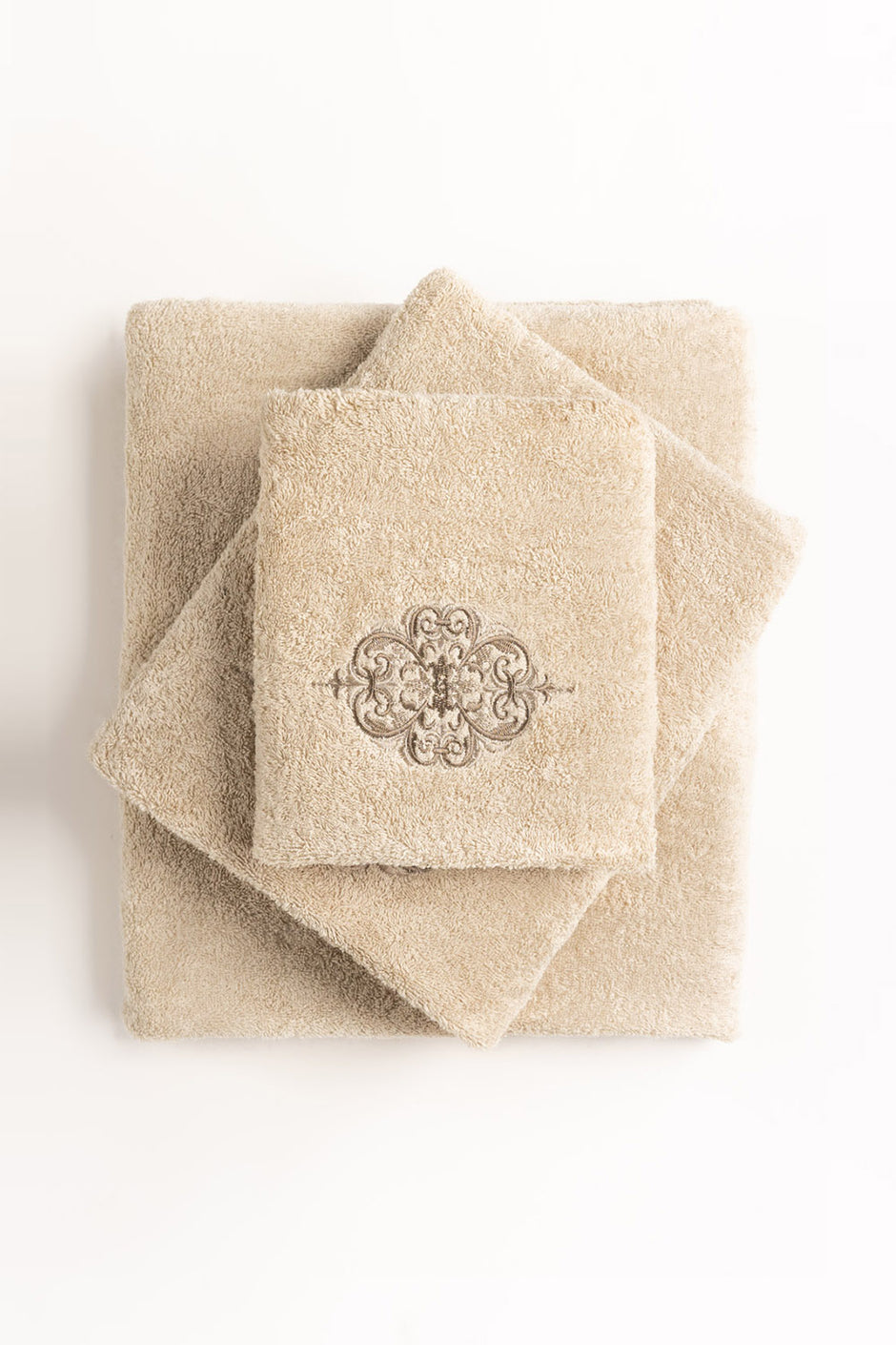 Pyote 3 piece Embroidered Towel Set