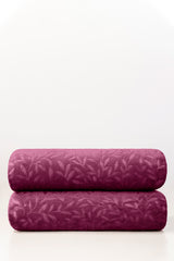 AW25-Raspberry Double Ply Fleece Throw
