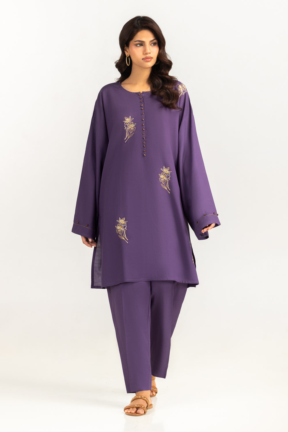 Rawsilk Embroidered Co-Ord Set