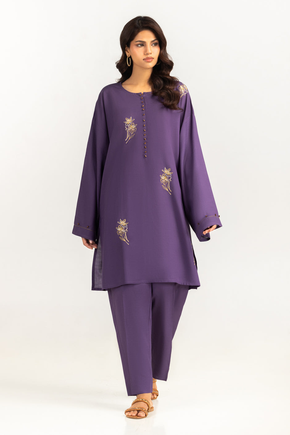 Rawsilk Embroidered Co-Ord Set