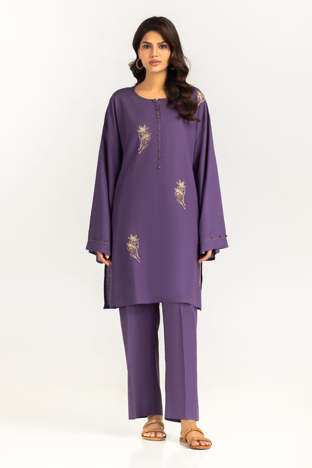 Rawsilk Embroidered Co-Ord Set