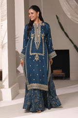Rawsilk Embroidered Shirt And Trouser