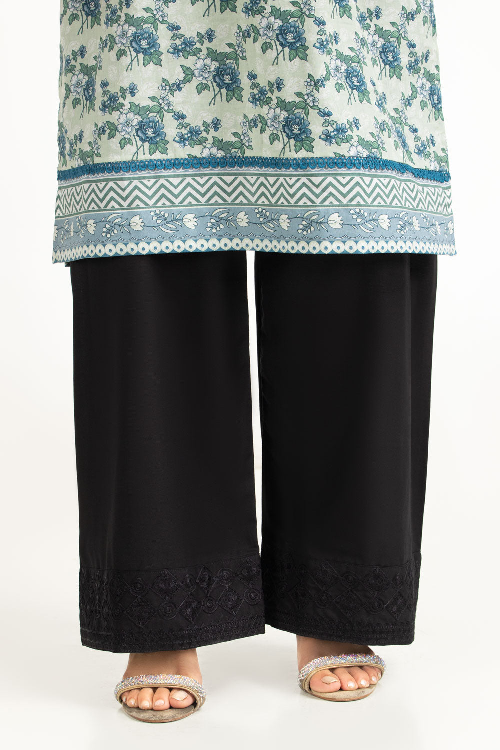 Rawsilk Embroidered Trouser IUSTTR-1471