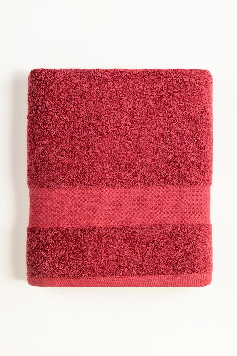 Red Dyed Bath Towel