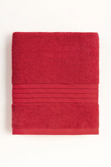 Red Dyed Bath Towel