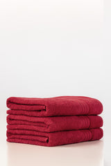 Red Dyed Bath Towel