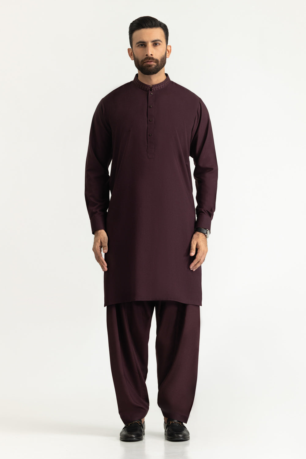 Regular Fit Embroidered Suits