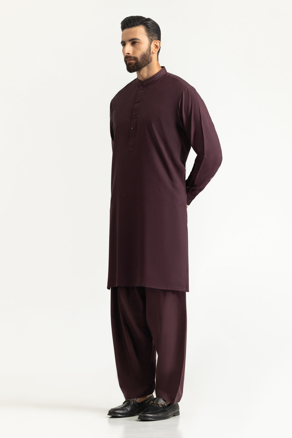 Regular Fit Embroidered Suits
