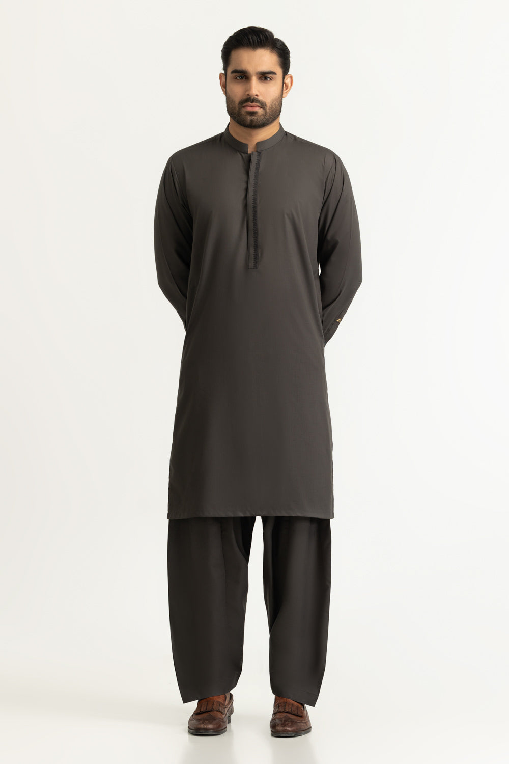 Regular Fit Embroidered Suits