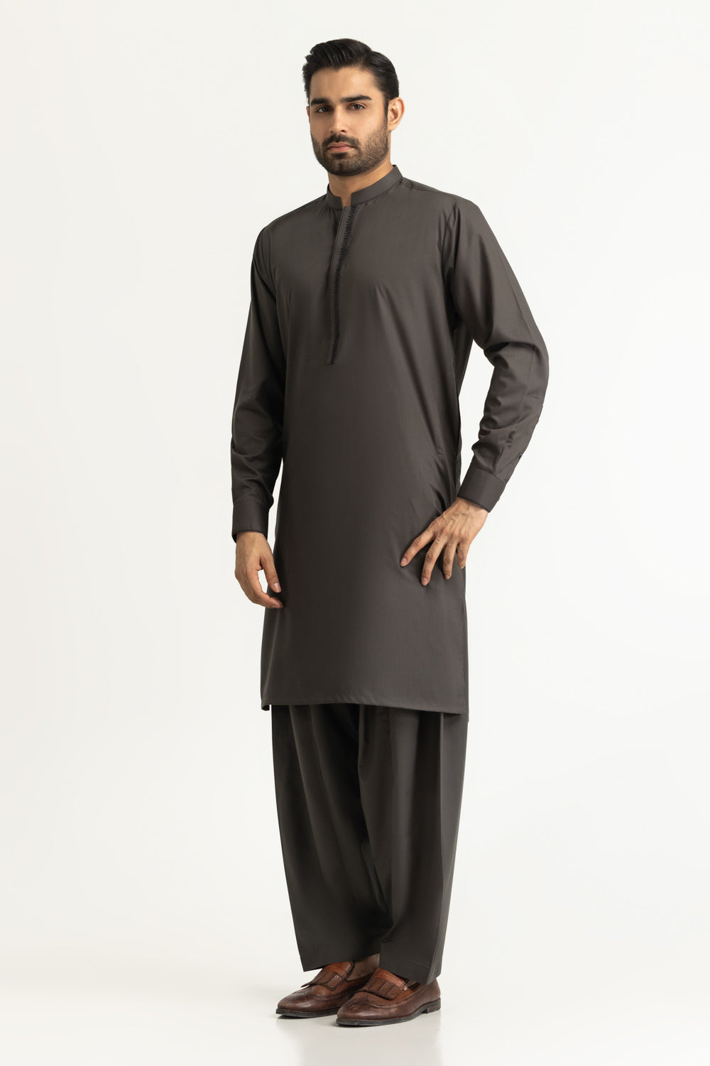 Regular Fit Embroidered Suits