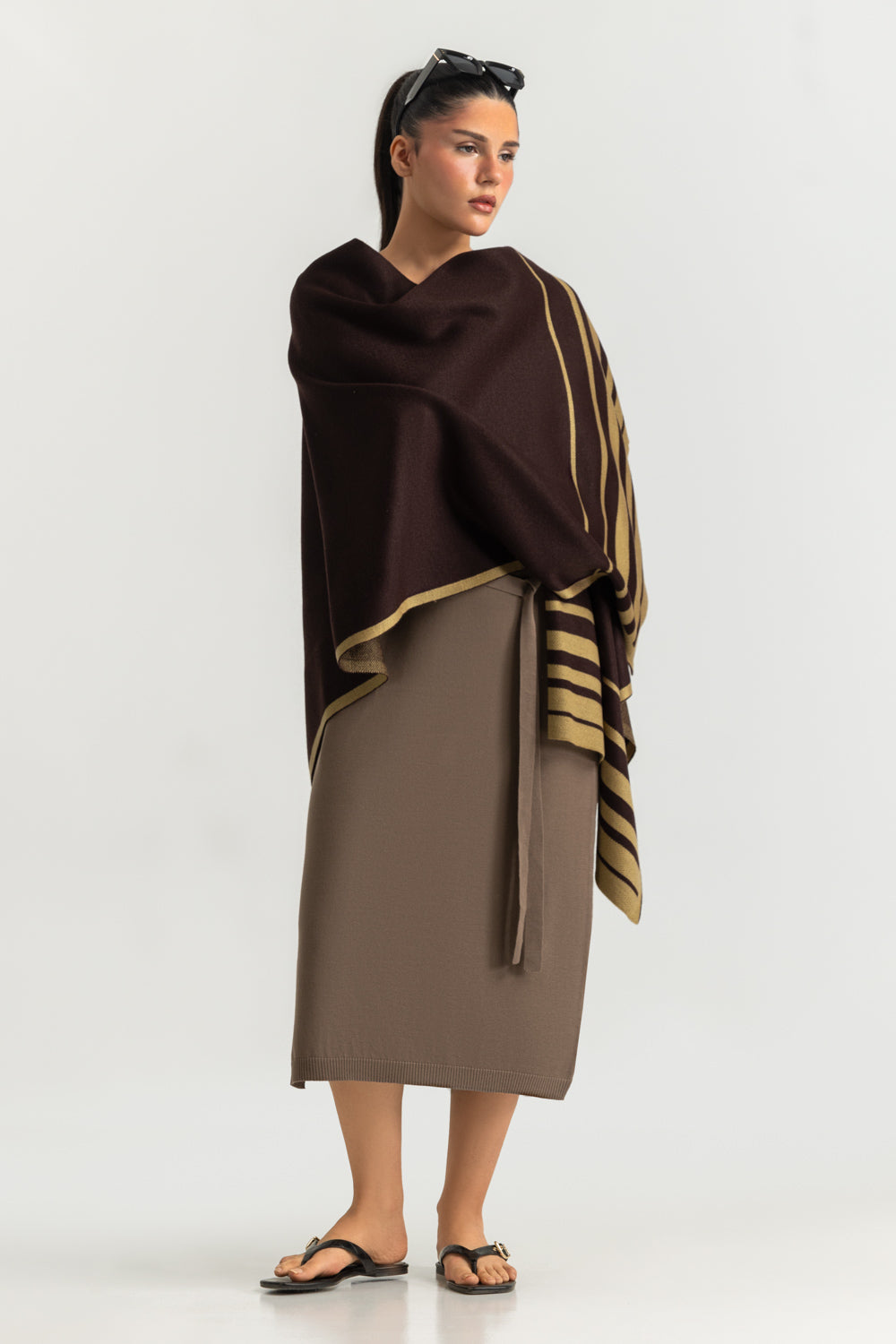 Regular Fit Cape Shawl