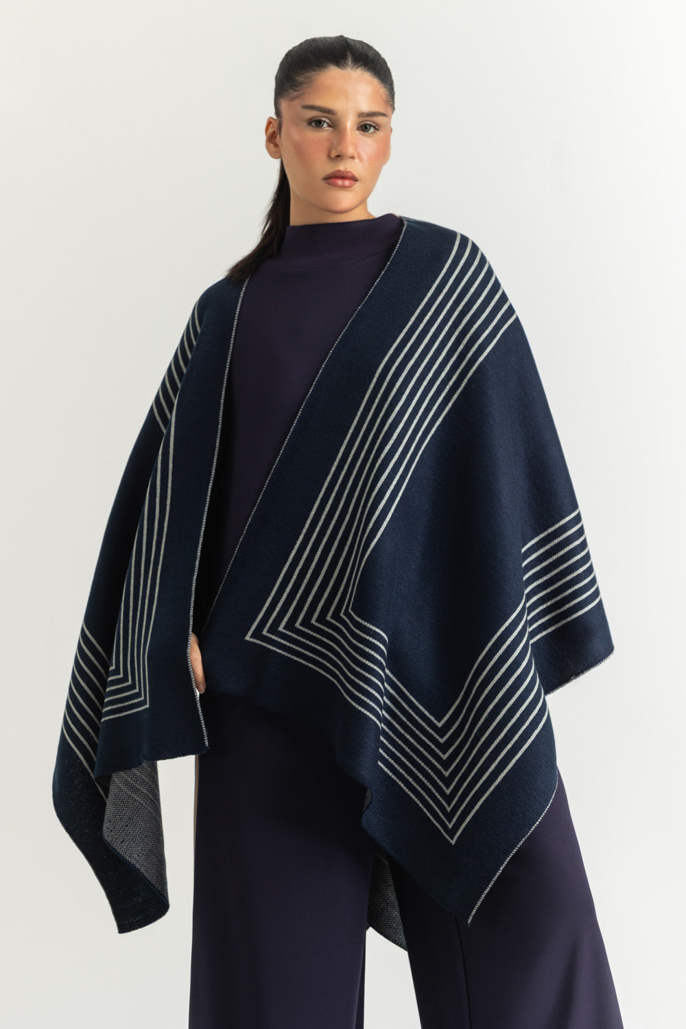 Regular Fit Cape Shawl