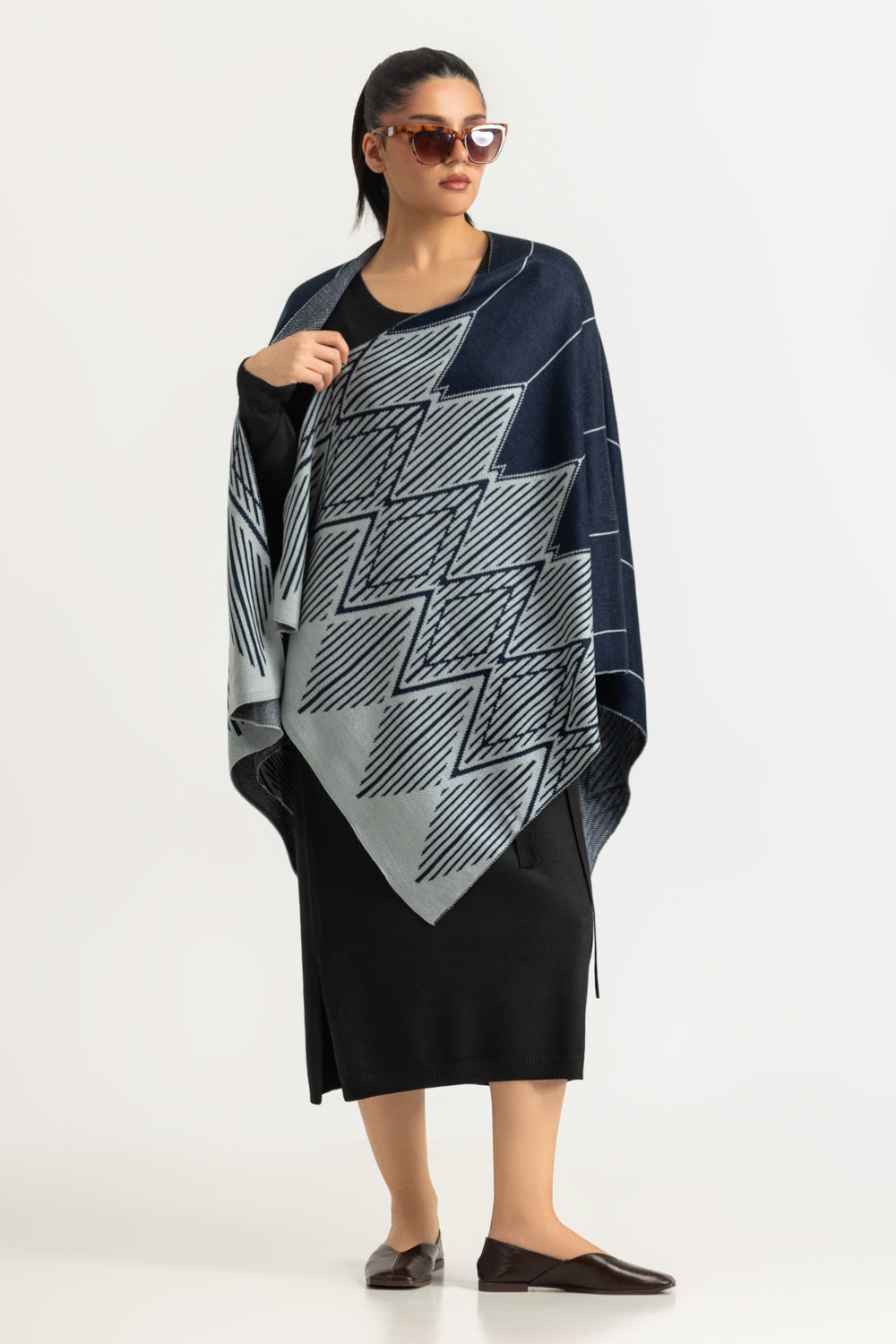 Regular Fit Cape Shawl