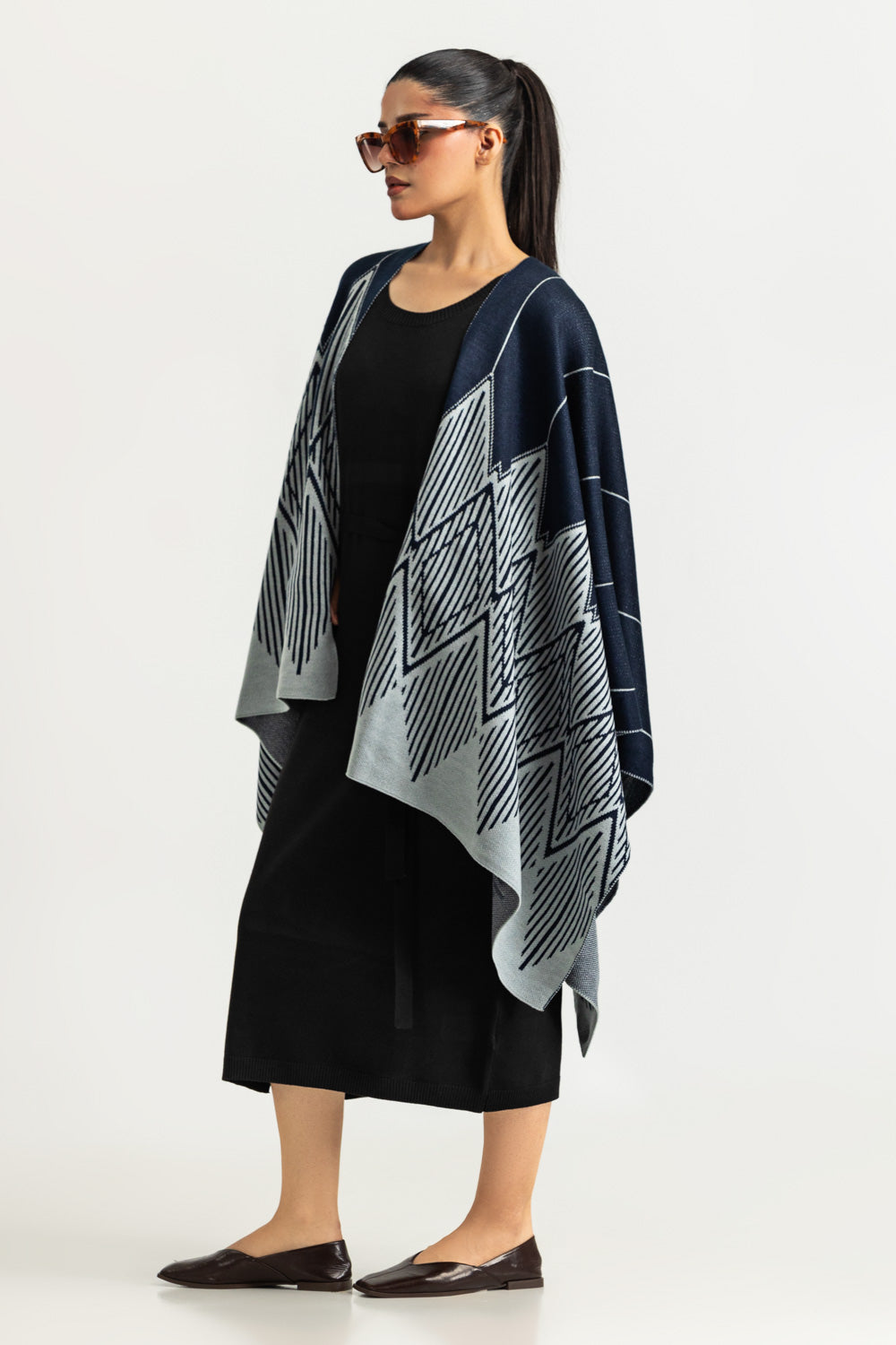 Regular Fit Cape Shawl