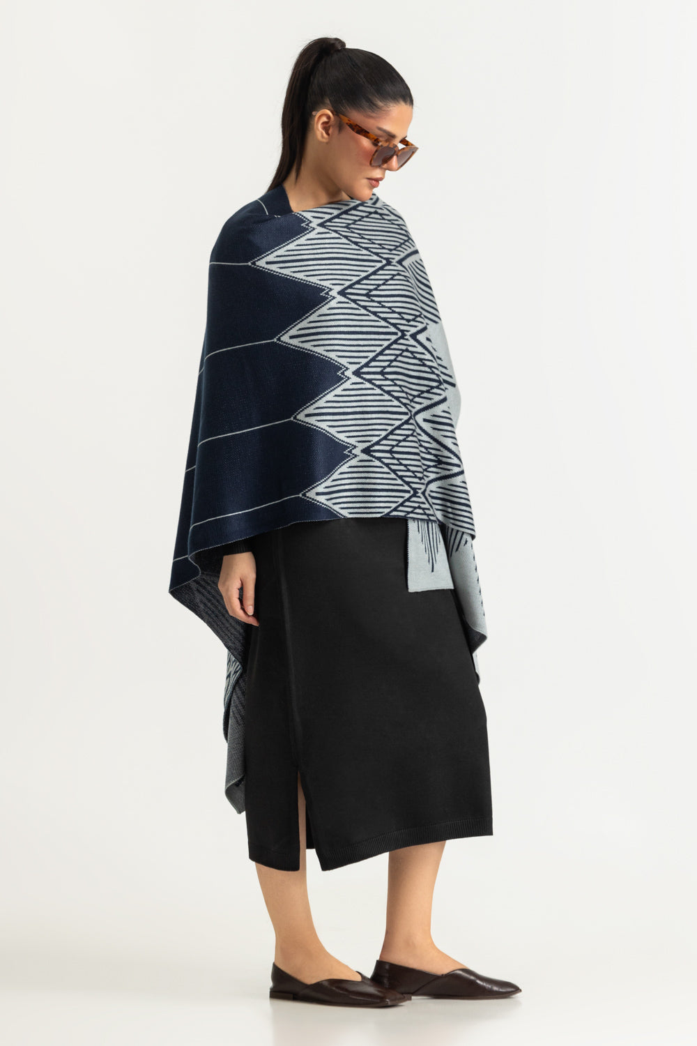 Regular Fit Cape Shawl