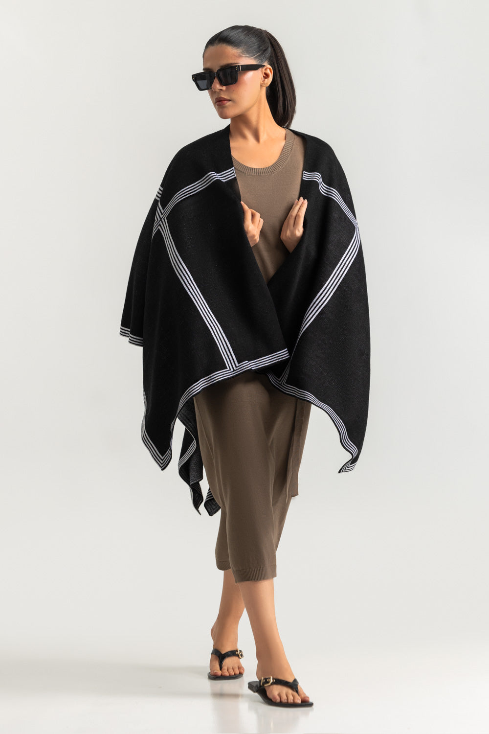 Regular Fit Cape Shawl