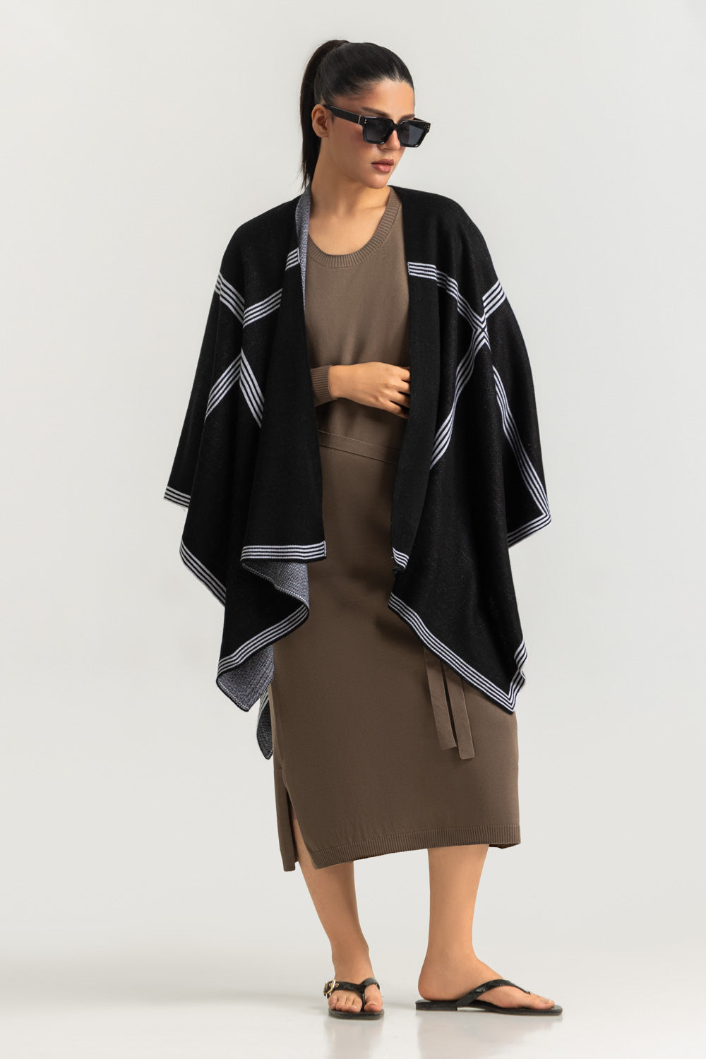 Regular Fit Cape Shawl