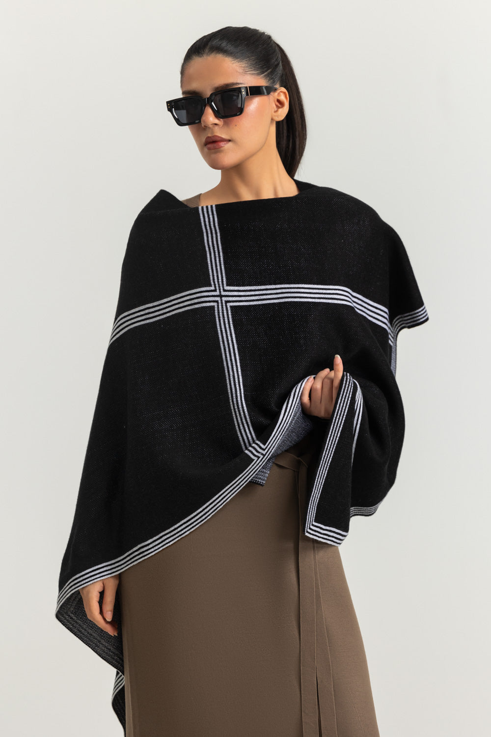 Regular Fit Cape Shawl
