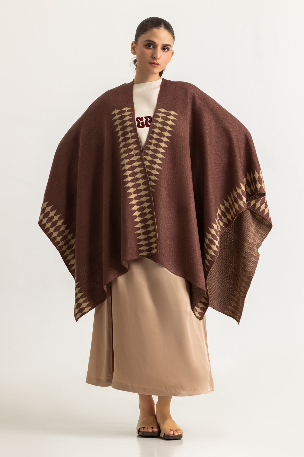 Regular Fit Cape Shawl