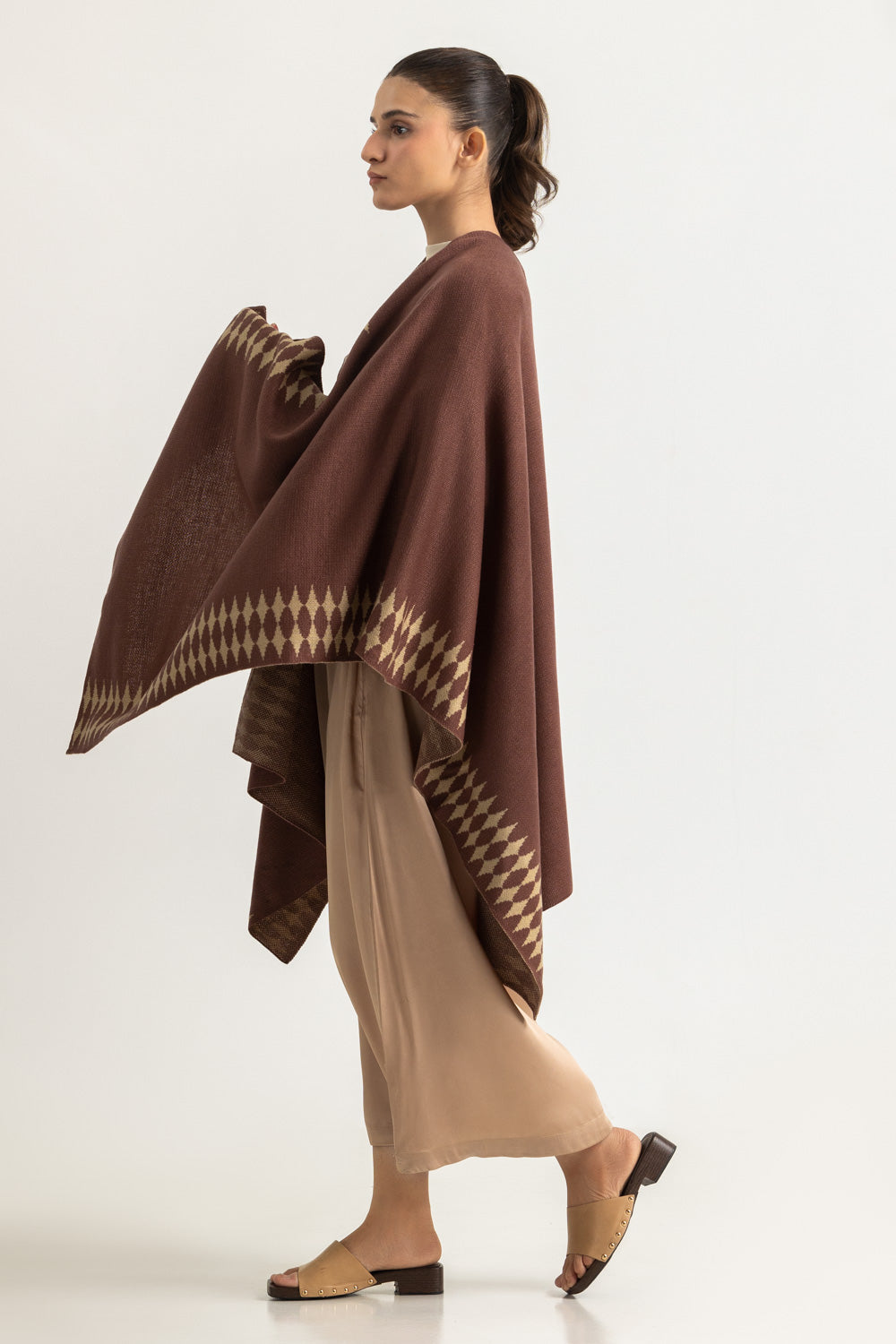 Regular Fit Cape Shawl