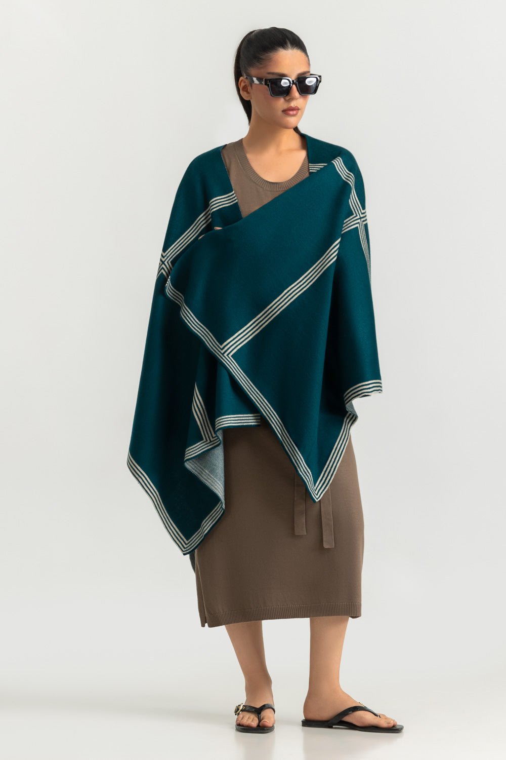 Regular Fit Cape Shawl