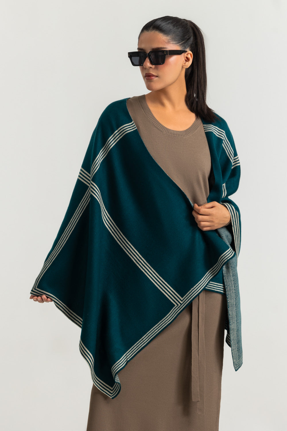 Regular Fit Cape Shawl