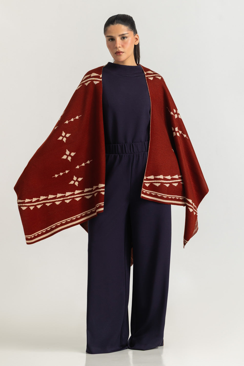 Regular Fit Cape Shawl
