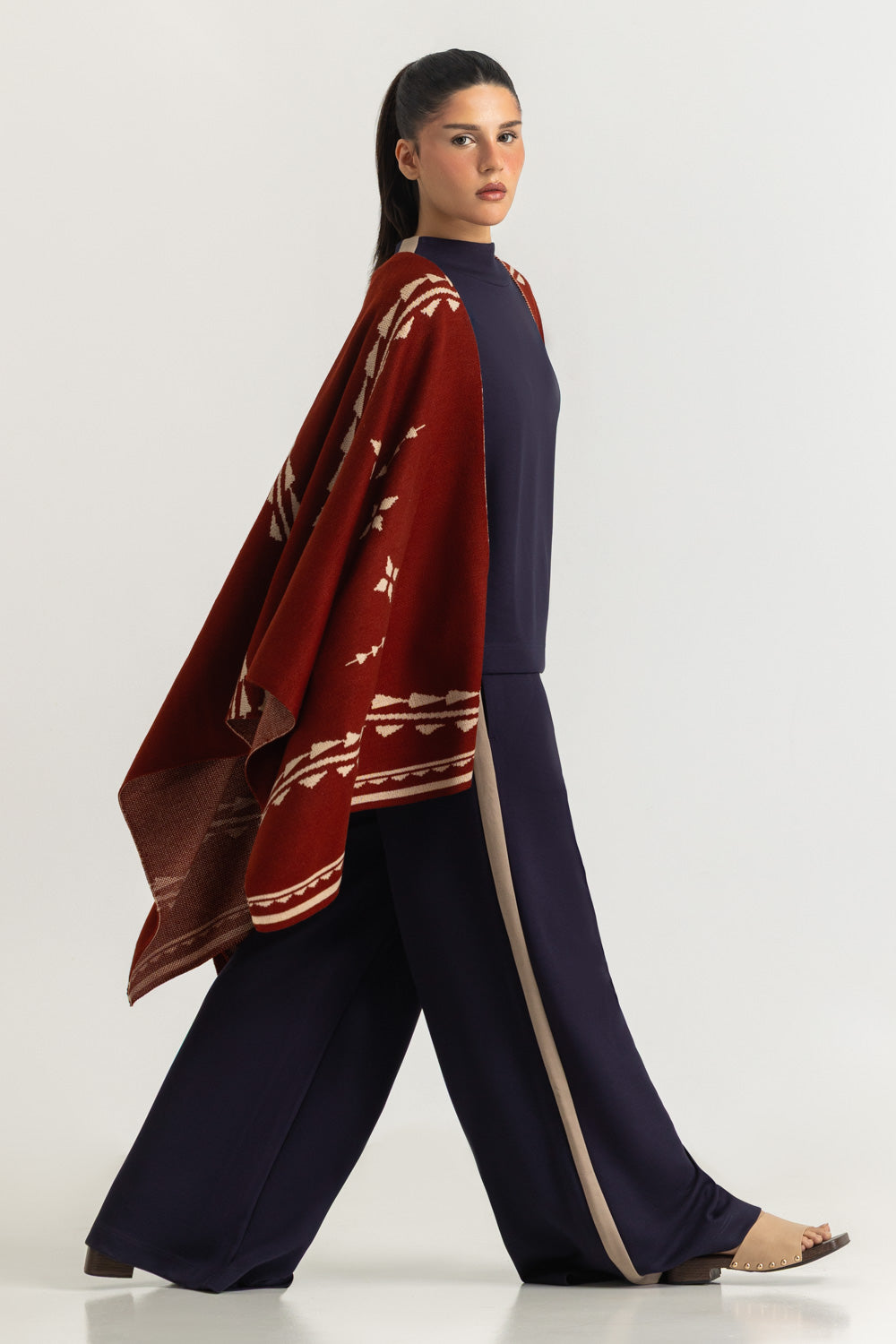 Regular Fit Cape Shawl