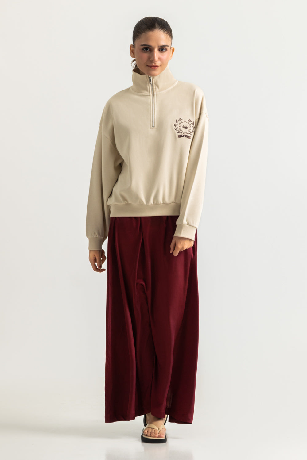 Regular Fit Knitted Zipper