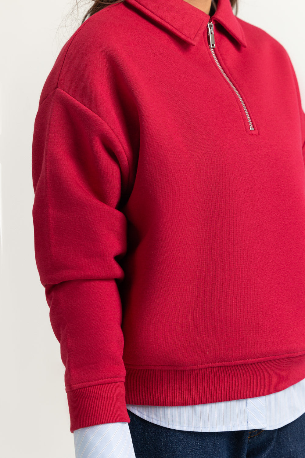 Regular Fit Knitted Zipper