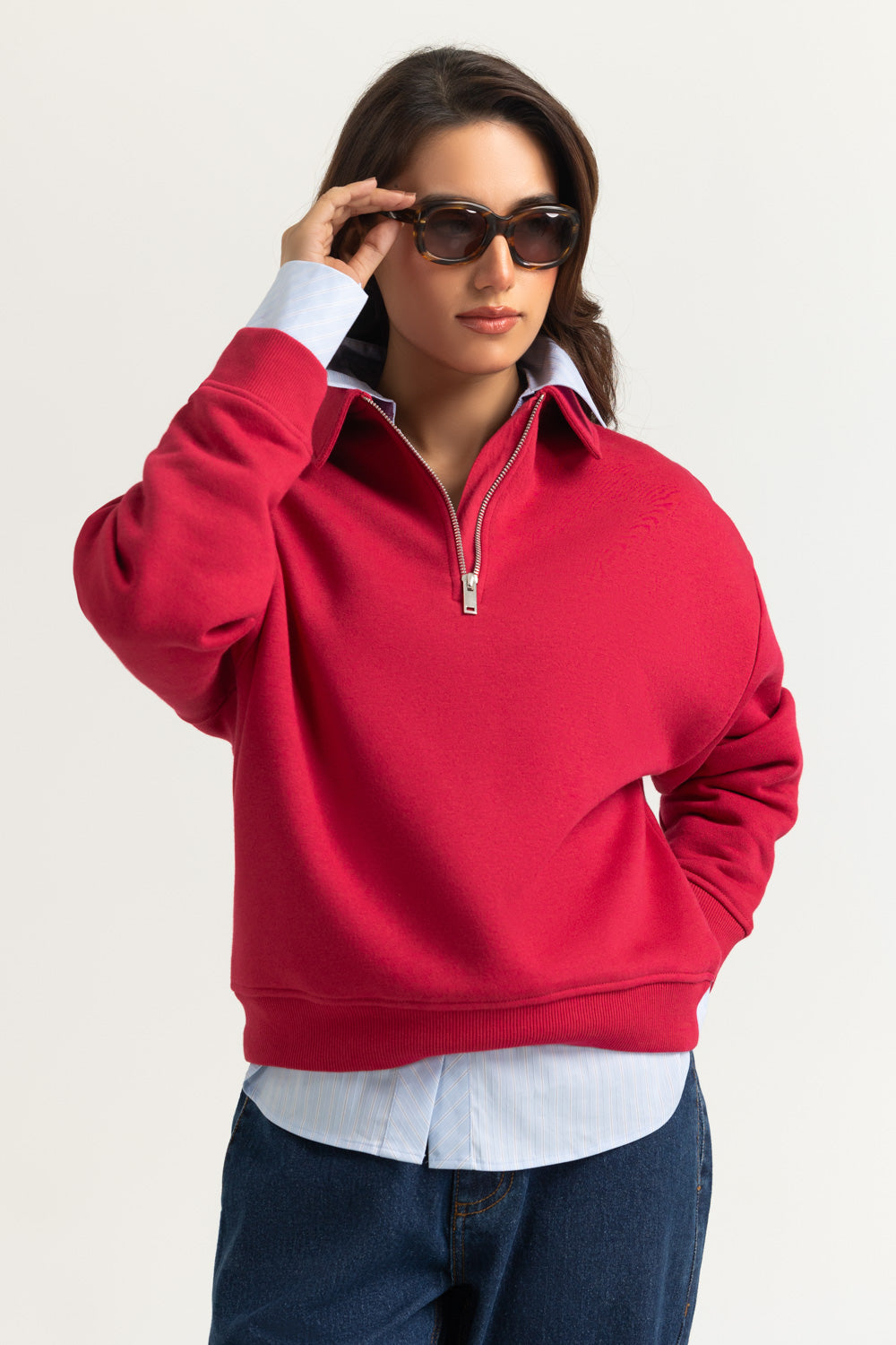 Regular Fit Knitted Zipper