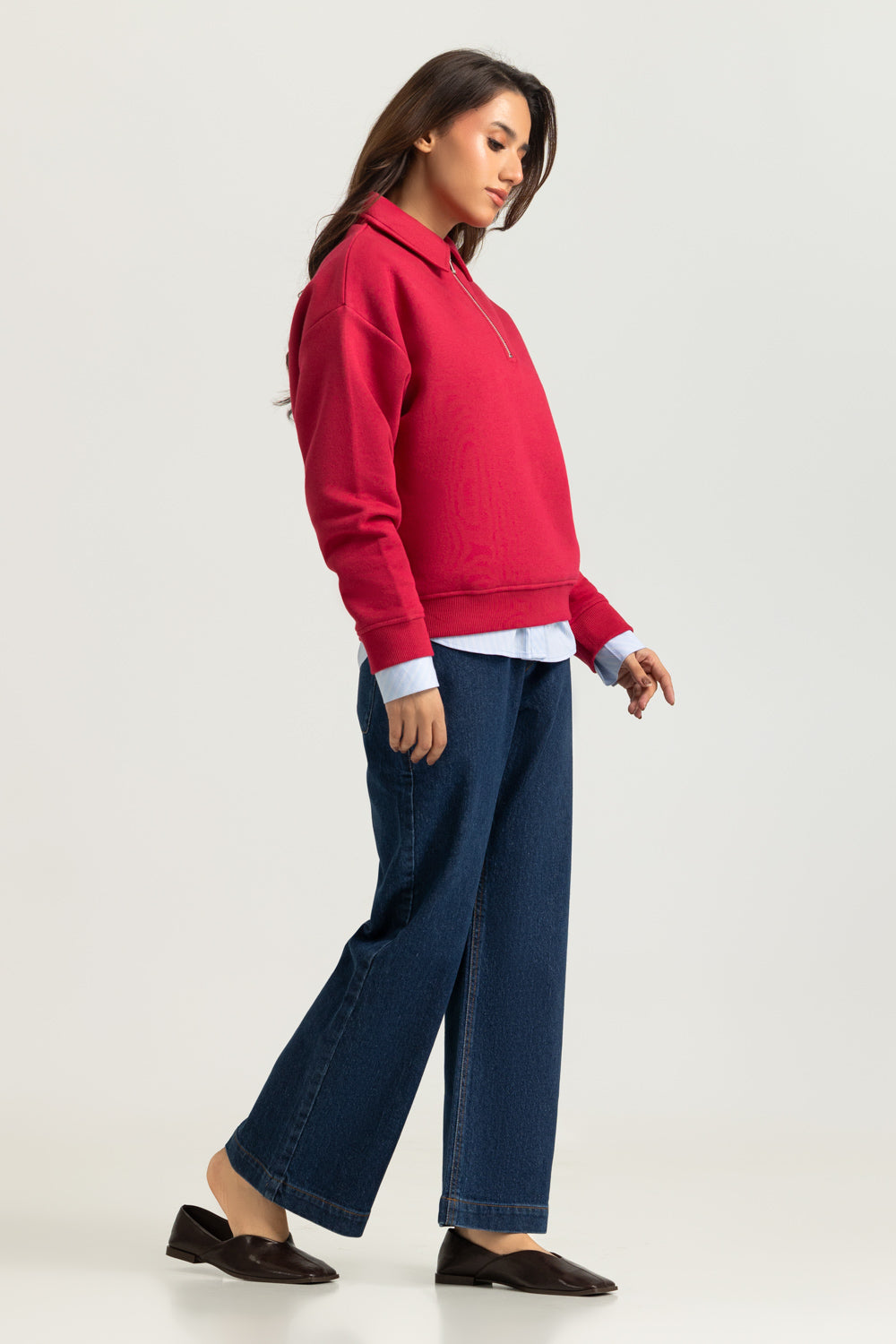 Regular Fit Knitted Zipper