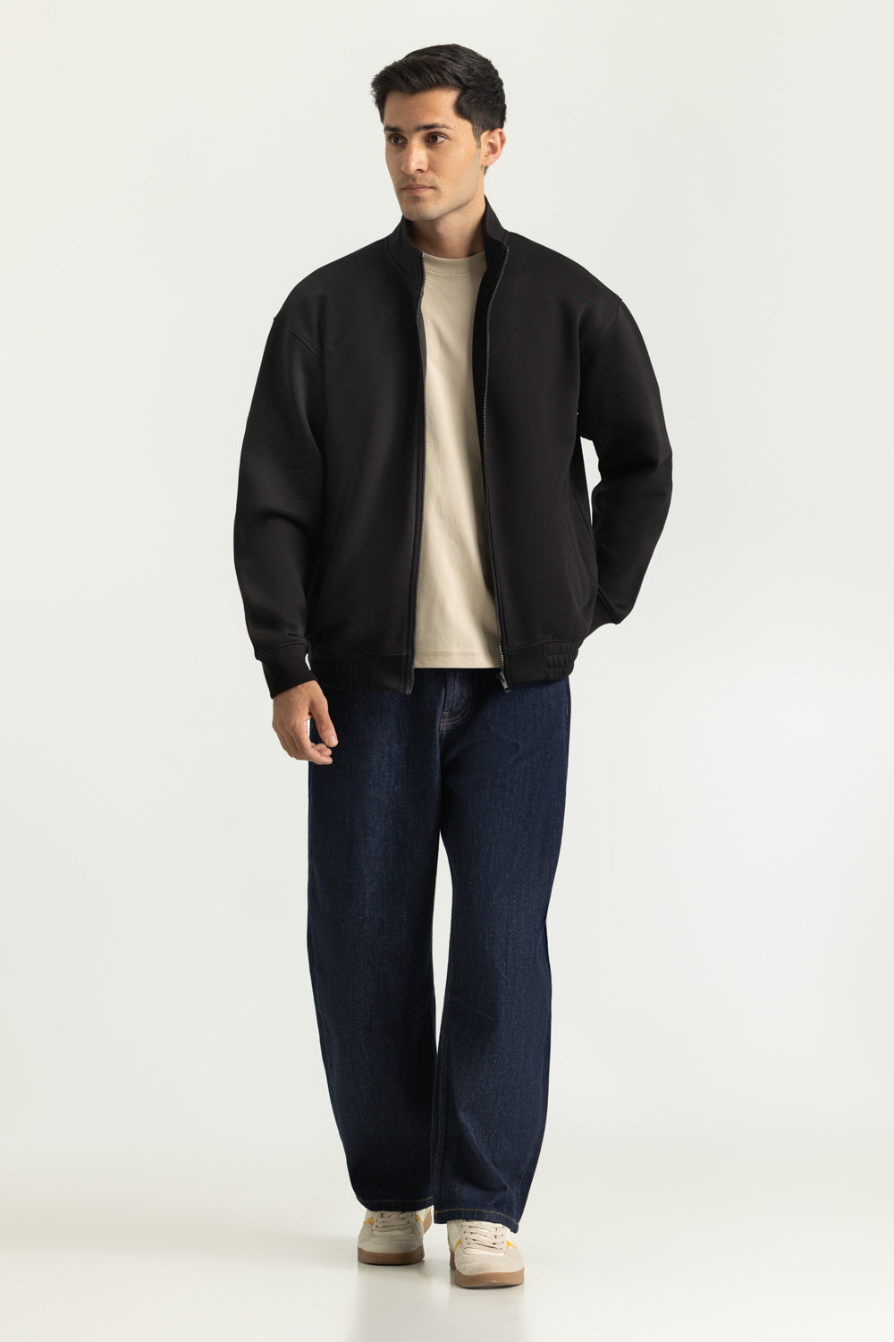 Regular Fit Knitted Zipper