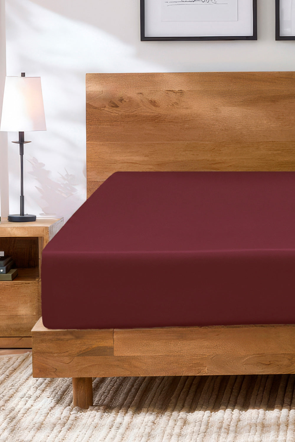 Rhubarb Water Repellent Jersey Fitted Sheet