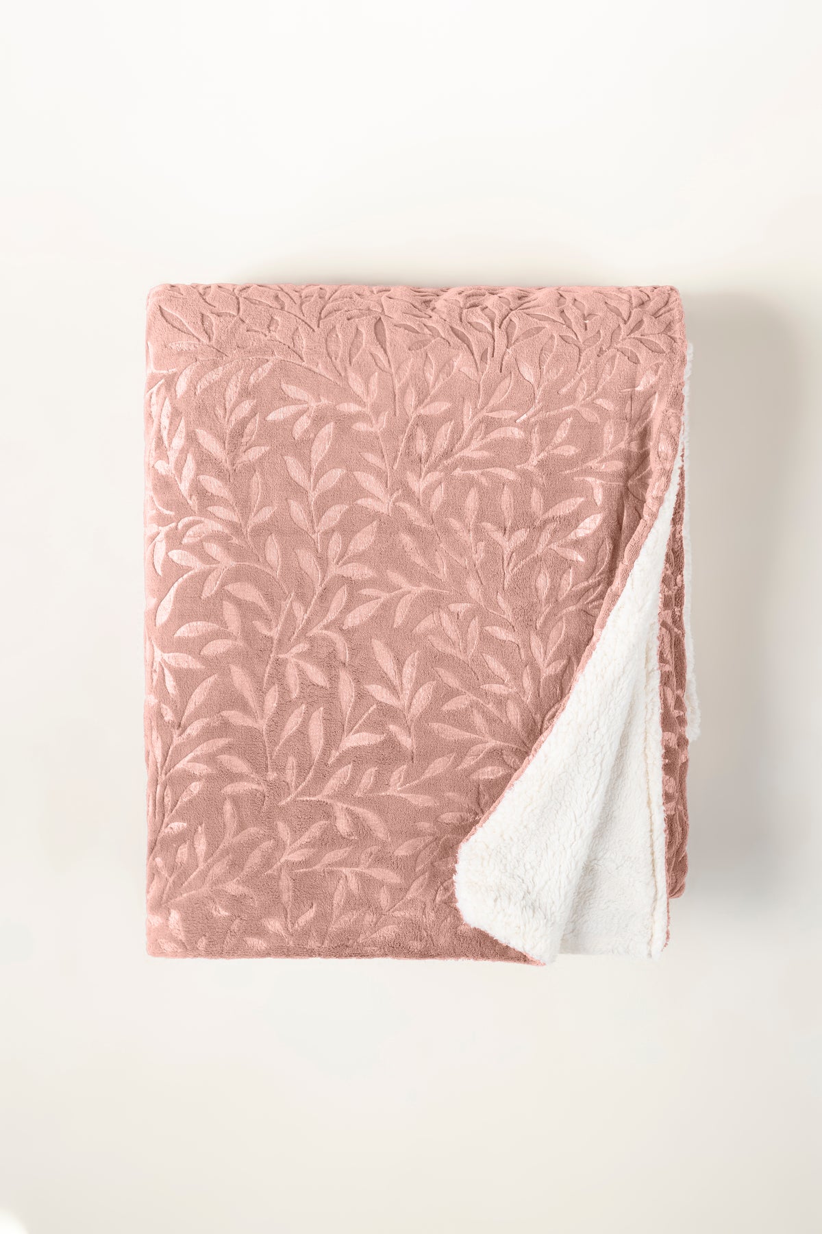 AW25-Rose Cloud Double Ply Fleece Throw