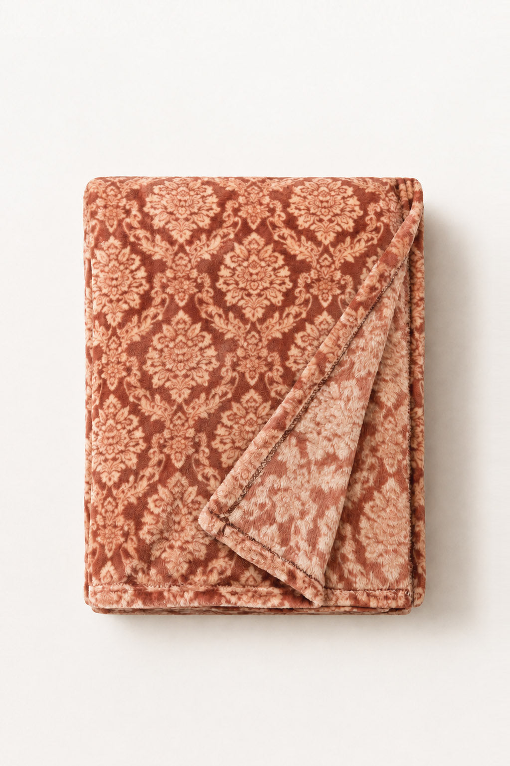Rose Pink Embossed Single Ply Fleece