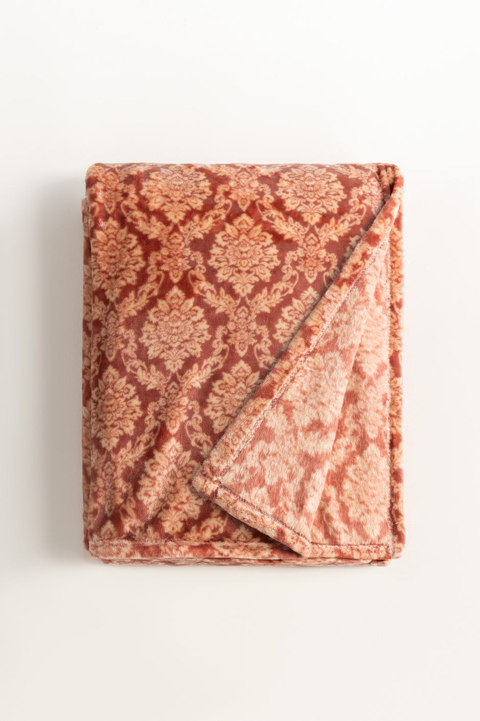 Rose Pink Embossed Single Ply Fleece