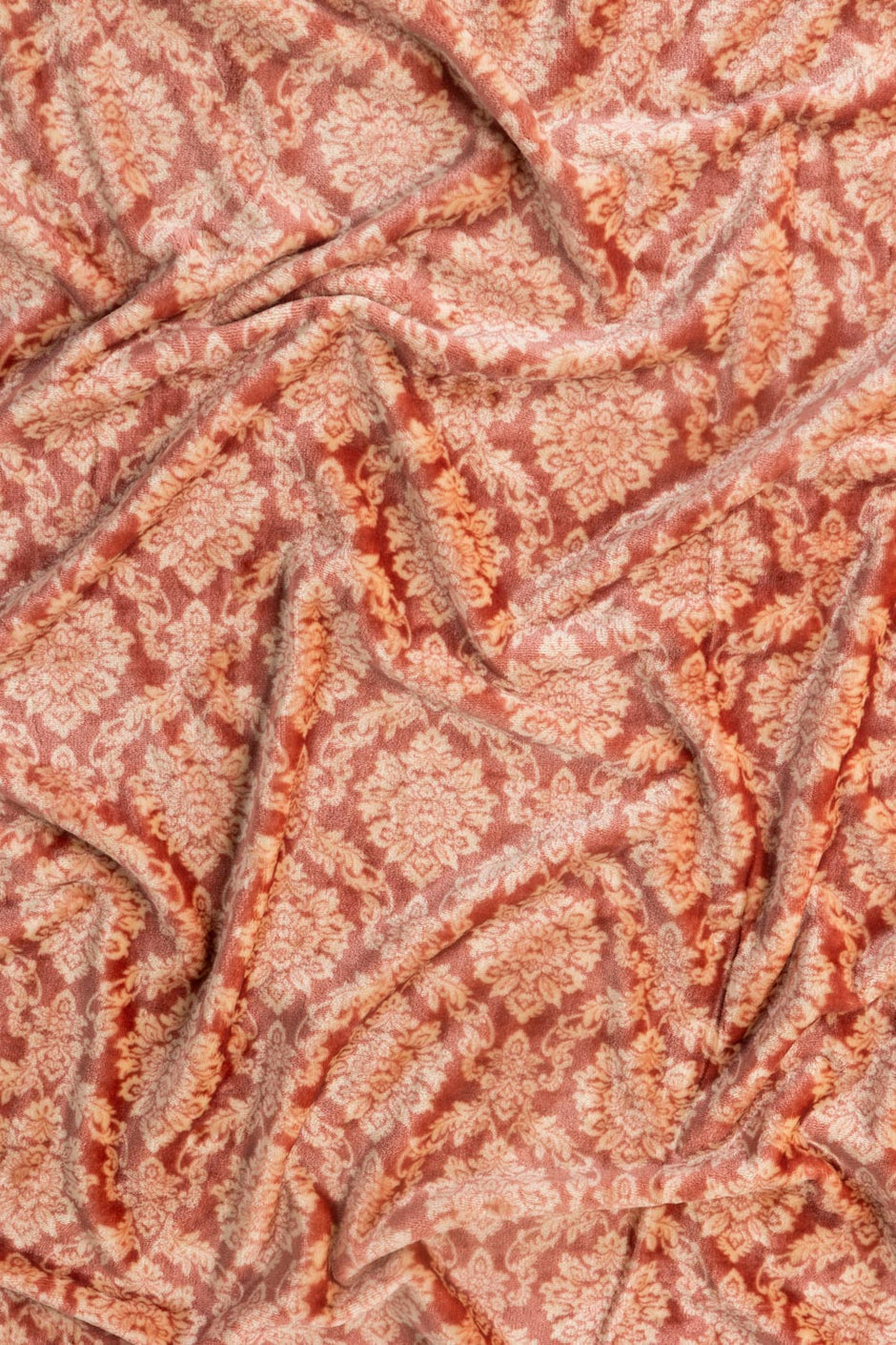 Rose Pink Embossed Single Ply Fleece