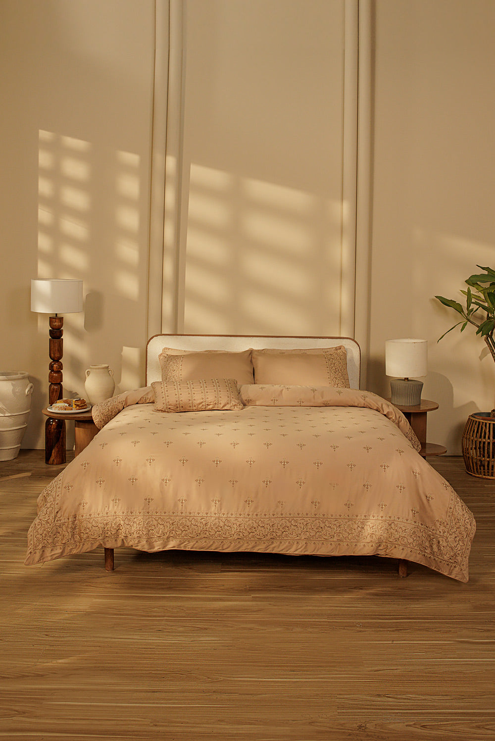Royal Essence Embroidered Quilt Cover Set