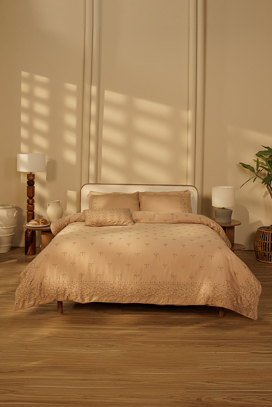 Royal Essence Embroidered Quilt Cover Set