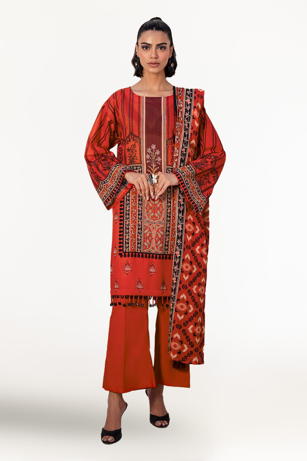 3 Piece Unstitched Printed Lawn Suit