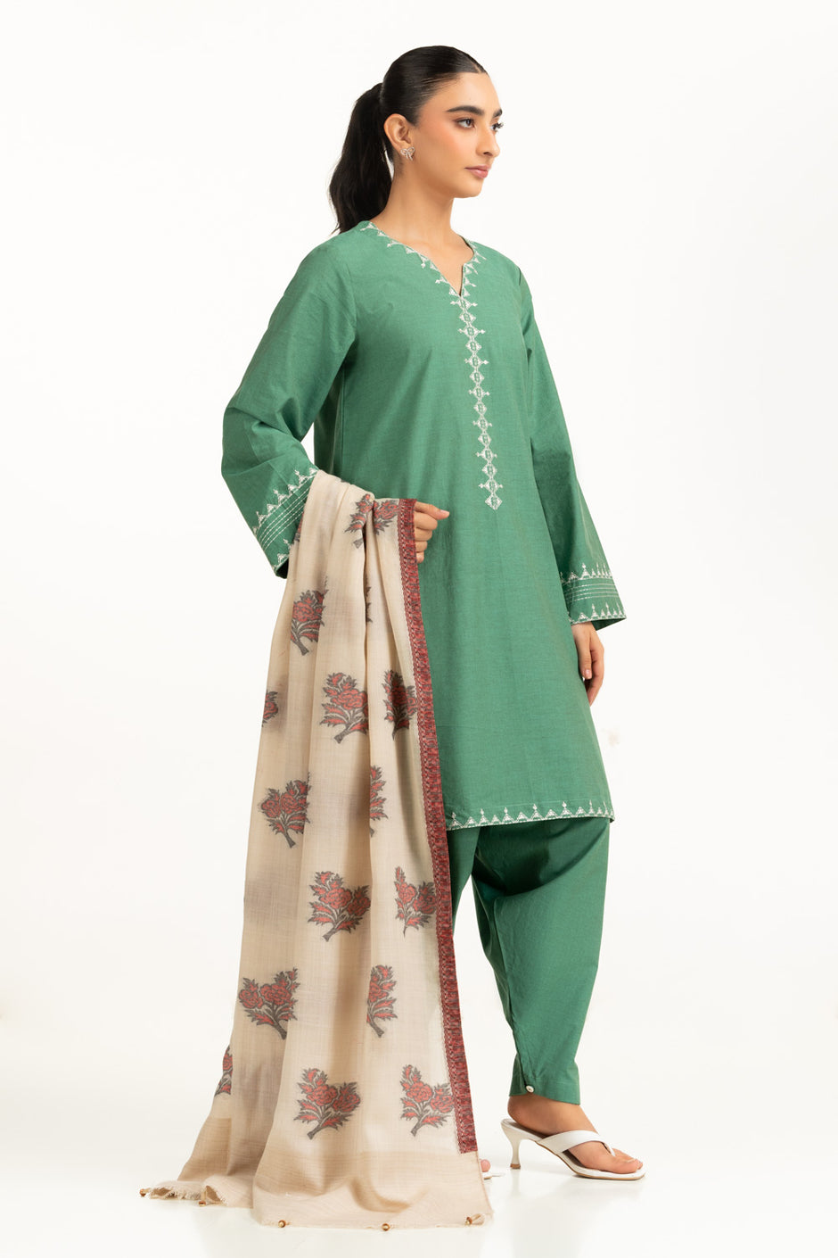 Jacquard Dyed Shawl