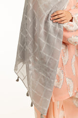 Acrylic Dobby Embroidered Shawl SH-25-107