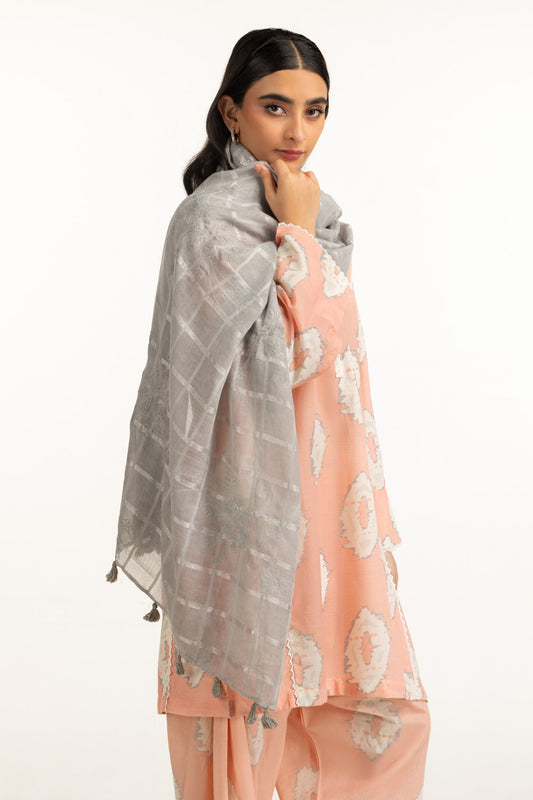 Acrylic Dobby Embroidered Shawl SH-25-107